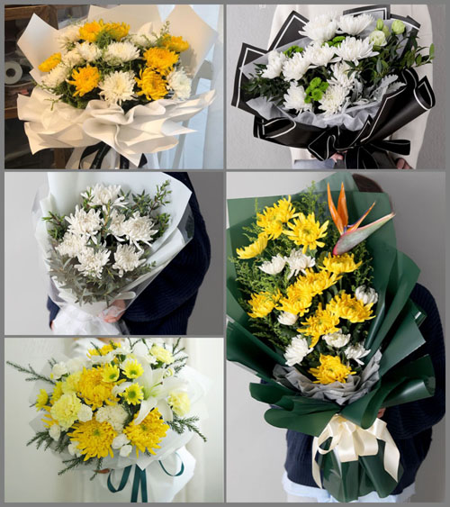 山东青岛平度市南村镇后三甲村白事花束代送